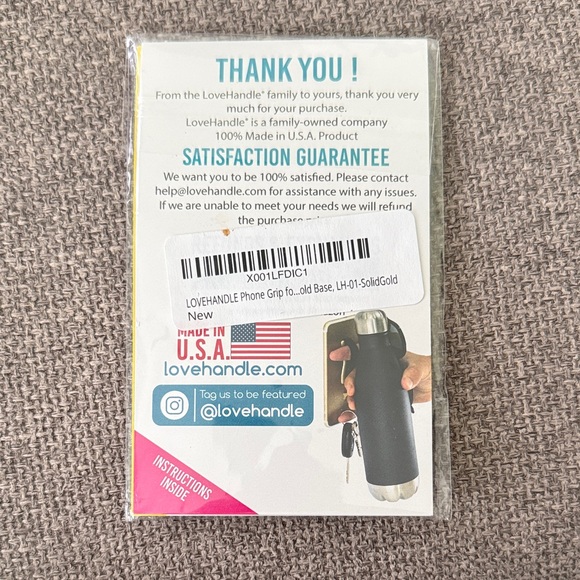 LoveHandle Gold Phone Grip - Picture 3 of 4